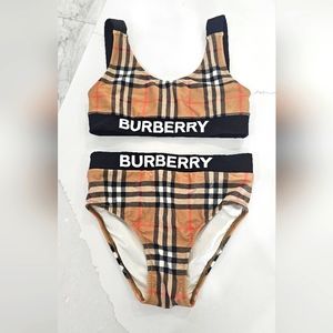 Girls sz 8 years Burberry 2 piece swimsuit